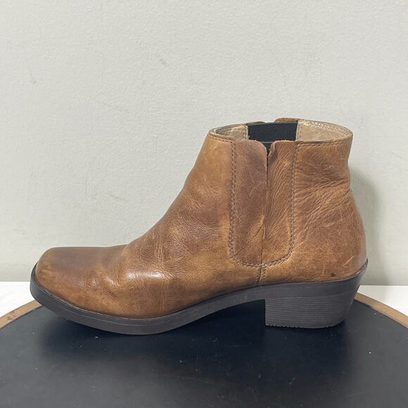 BOGS Gretchen Chelsea Boots Women 8 Brown Leather Waterproof Ankle Bootiesโ - Picture 6 of 11